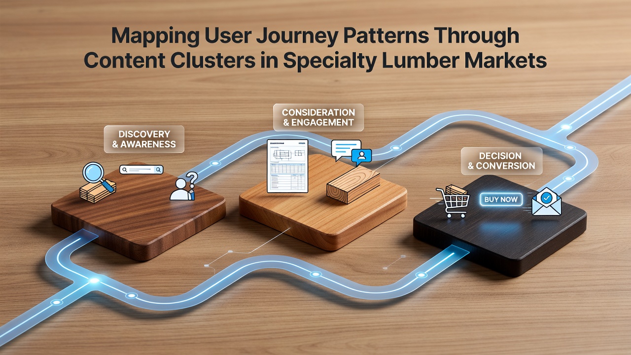 Mapping User Journey Patterns Through Content Clusters in Specialty Lumber Markets